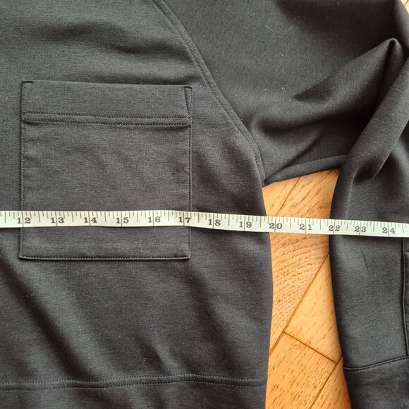 Athleta XXS Allure Shirt Jacket, Black Oversized Top Layer Work Travel - Picture 11 of 16